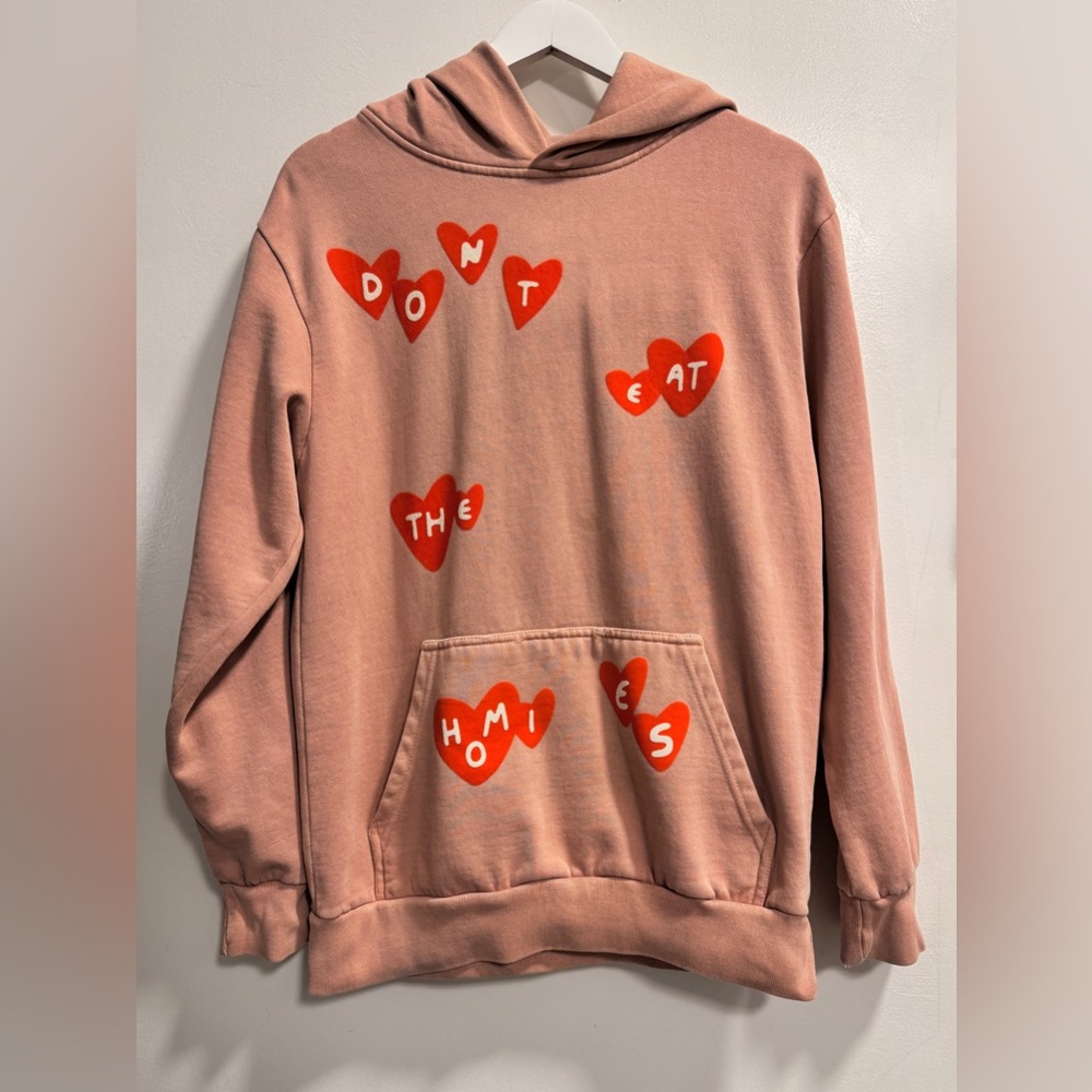Vegan Don’t Eat the Homies Hoodie Size Small